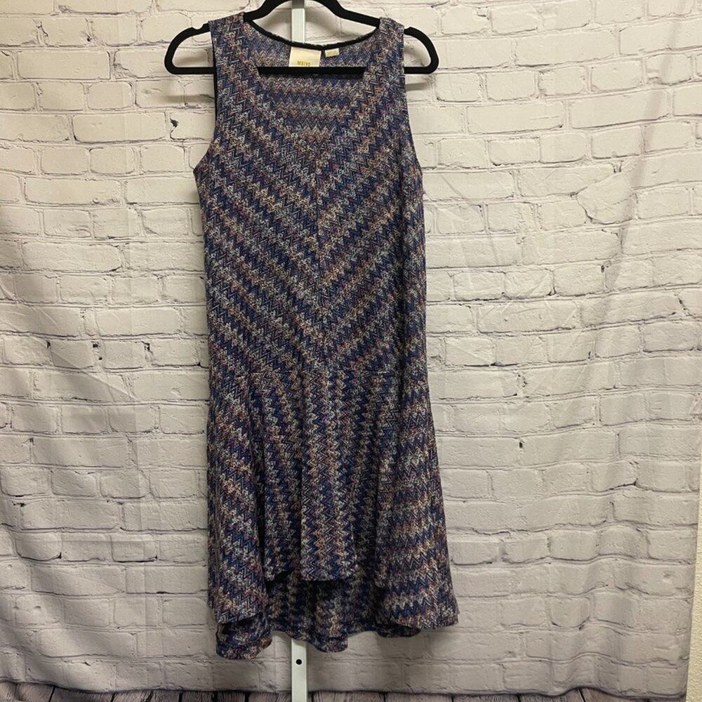 ANTHROPOLOGIE - Maeve Zig Zag Stripe Knit Dress